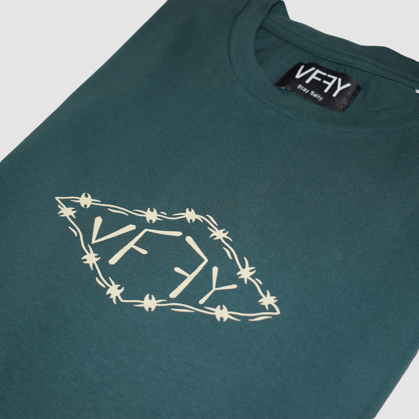 Wired Logo Glazed Green T - Shirt