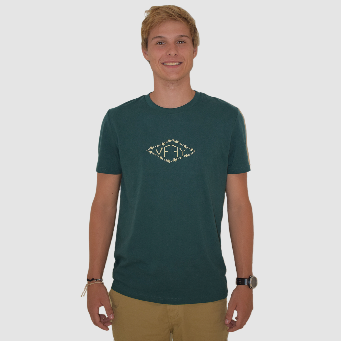 Wired Logo Glazed Green T - Shirt