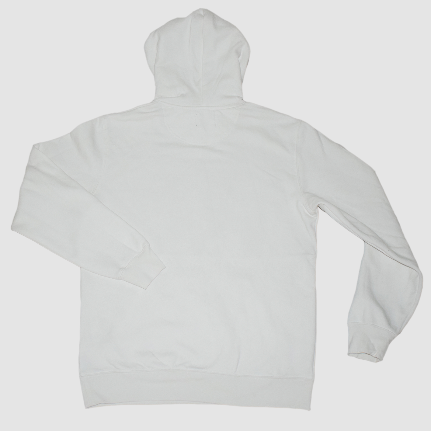 Flamed Logo Off White Hoodie