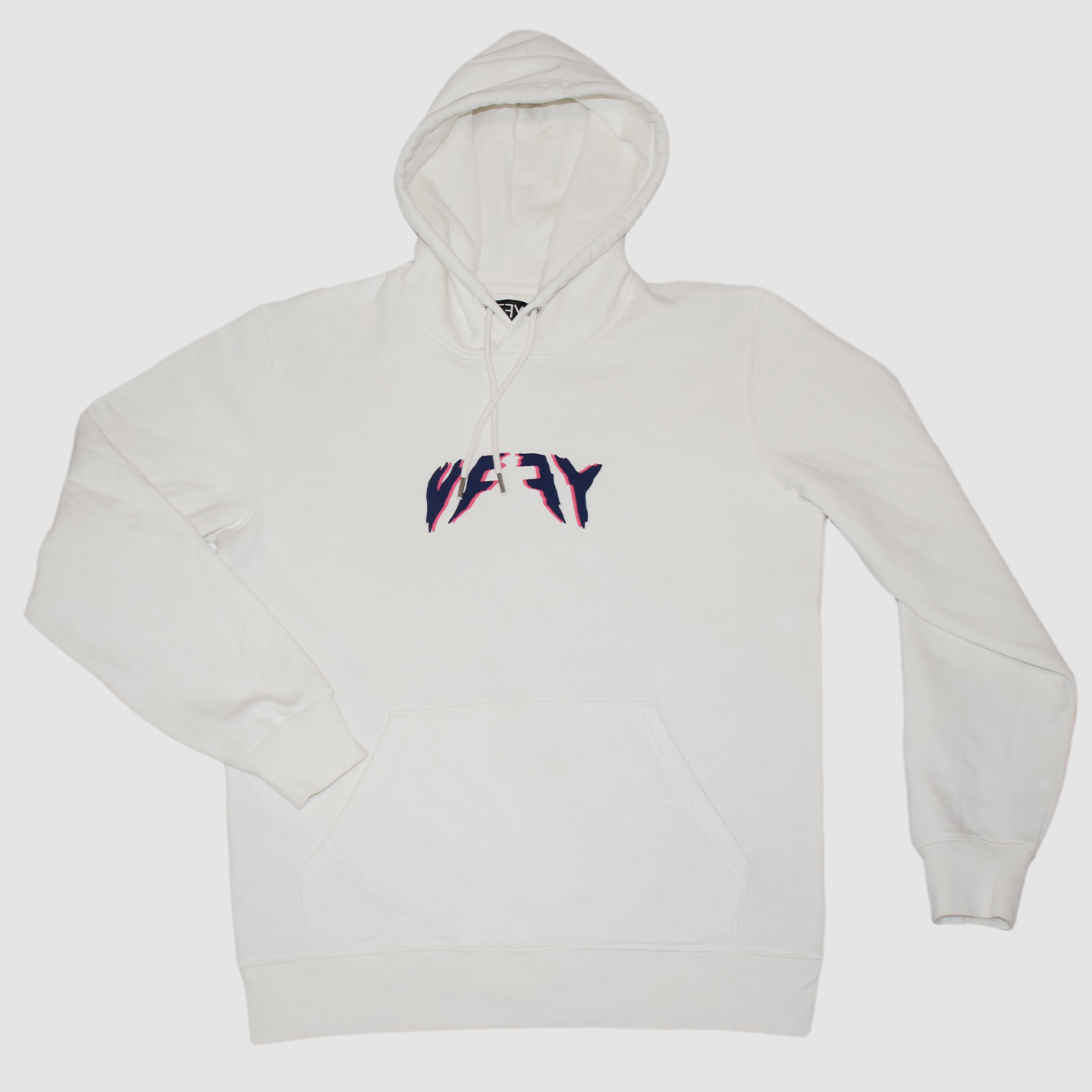 Flamed Logo Off White Hoodie