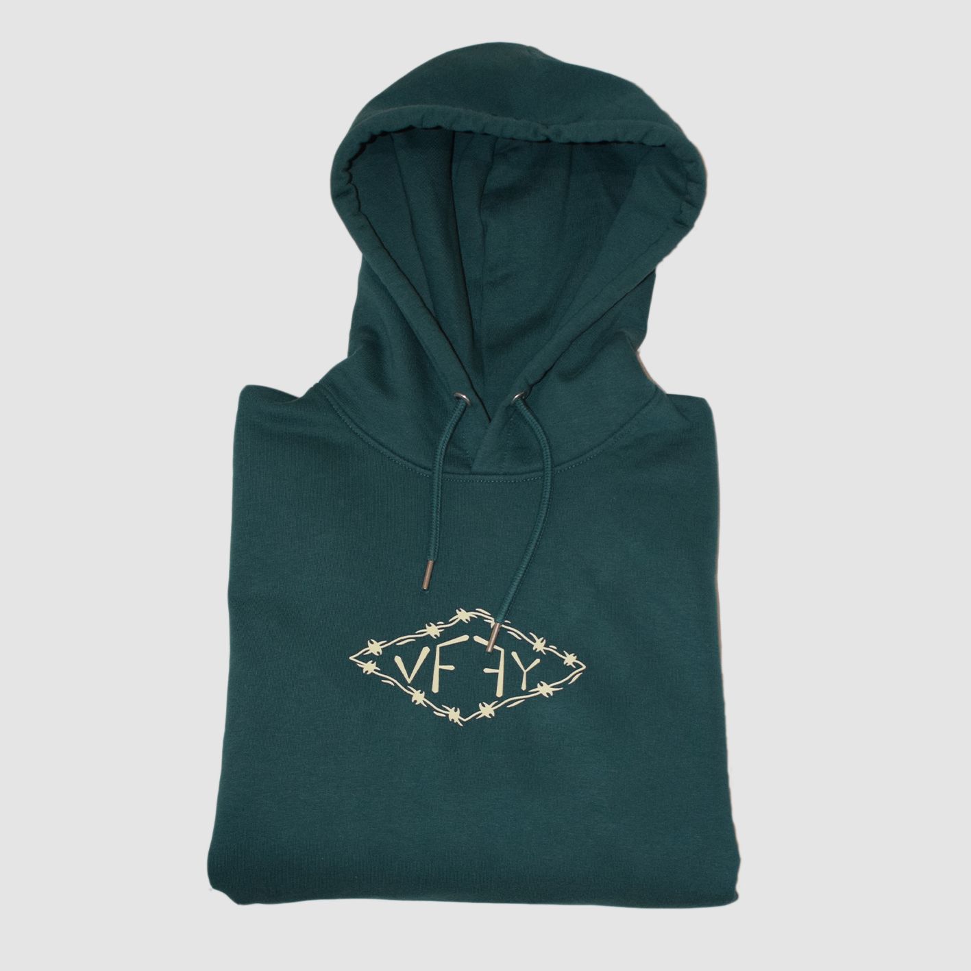 Wired Logo Glazed Green Hoodie