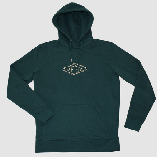 Wired Logo Glazed Green Hoodie